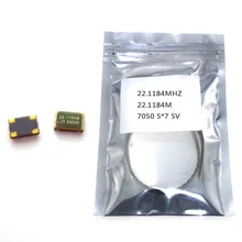 10 шт. SMD 5070 активный кварцевый генератор OSC 22,1184 МГц 22,1184 м 7050 5*7 5 V 25PPM