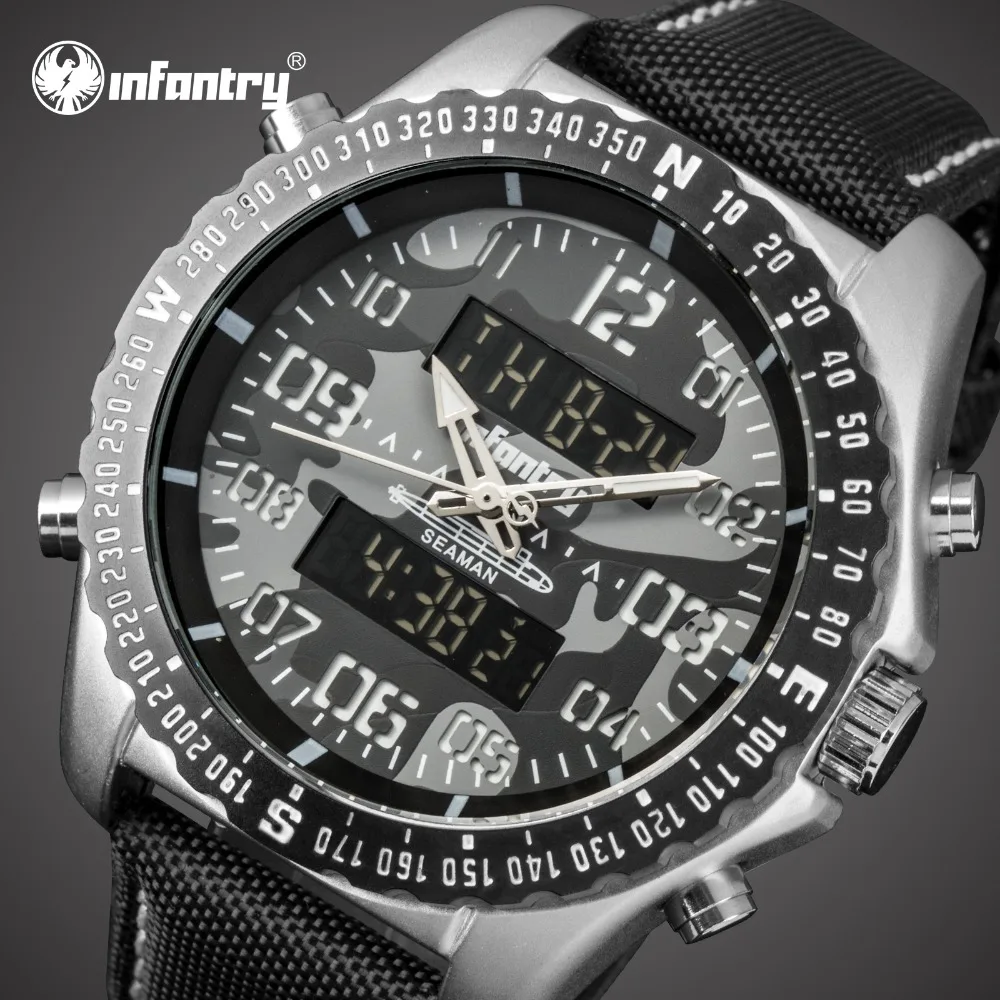 

INFANTRY Mens Watches Top Brand Luxury Aanlog Digital Military Watch Men Tactical Police Army Watches for Men Relogio Masculino
