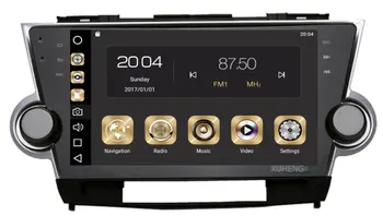 

4GB Ram 8-Core 10.2inch Android 9.0 Car Dvd Gps Radio Multimedia GPS NAVi For Toyota Highlander 2009-2014 steering wheel