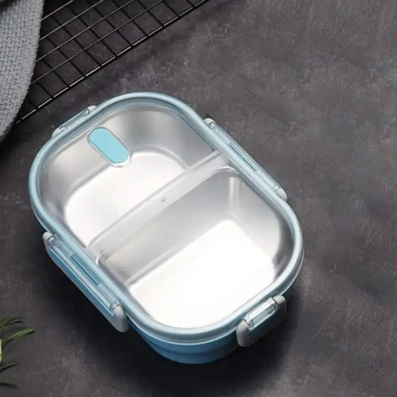Японский контейнер для завтрака 304 из нержавеющей стали Портативный Bento Box кухонный Герметичный пищевой контейнер для хранения для детской офисной школы