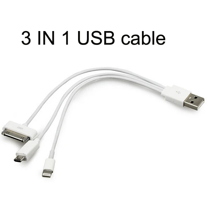 Factory Price 3 in 1 USB cable for iPhone 4S 5S Samsung mobile phones | Мобильные телефоны и аксессуары