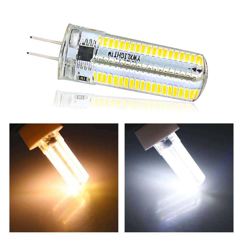 Мини G9 свет G4 светодиодные лампы 220 V 110 V E11 E12 E14 E17 G8 затемнения SMD3014 Spotlight 64 152 светодиоды Sillcone свет для Люстра