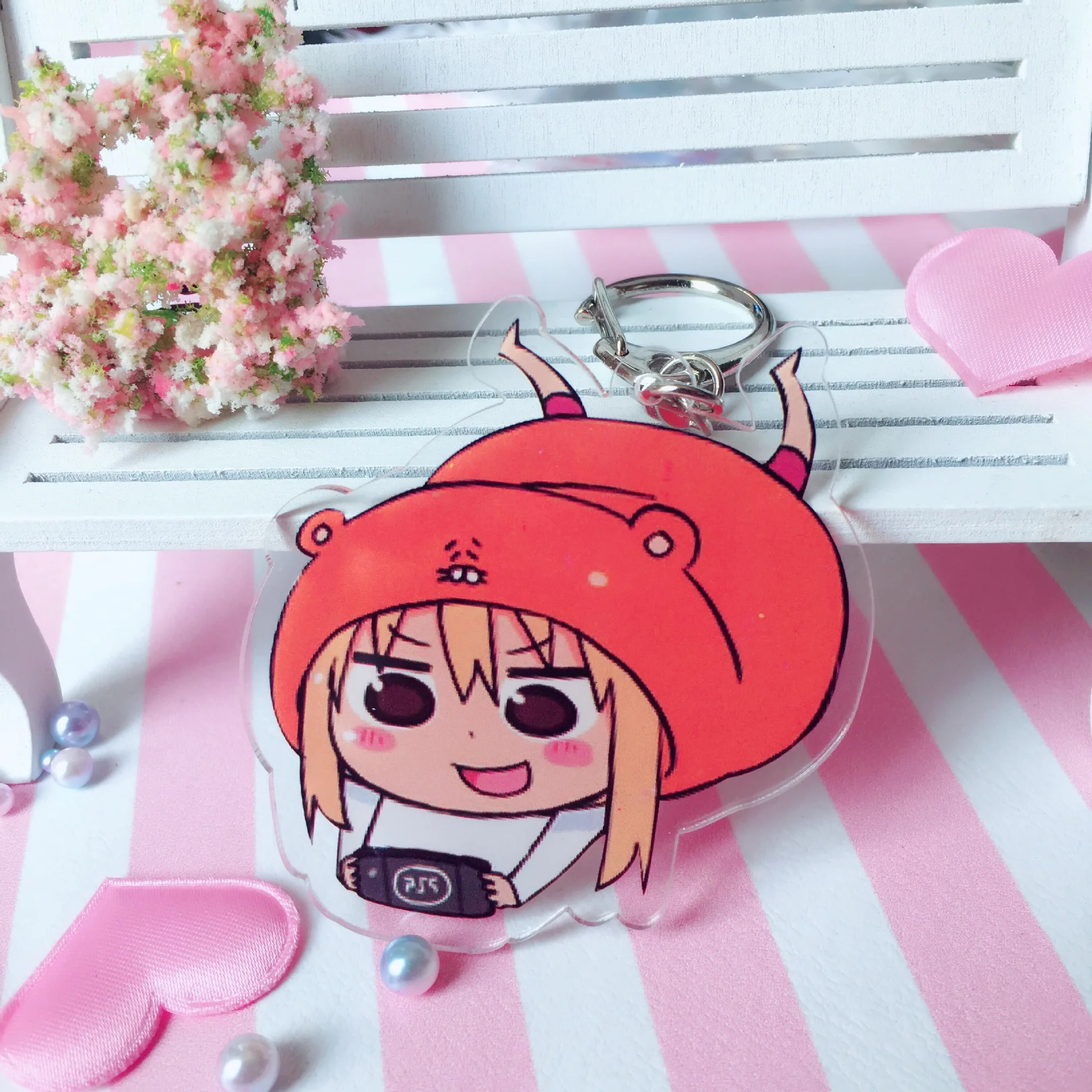 Аниме Himouto Doma Umaru косплей брелок модный chan Автомобильный держатель для ключей