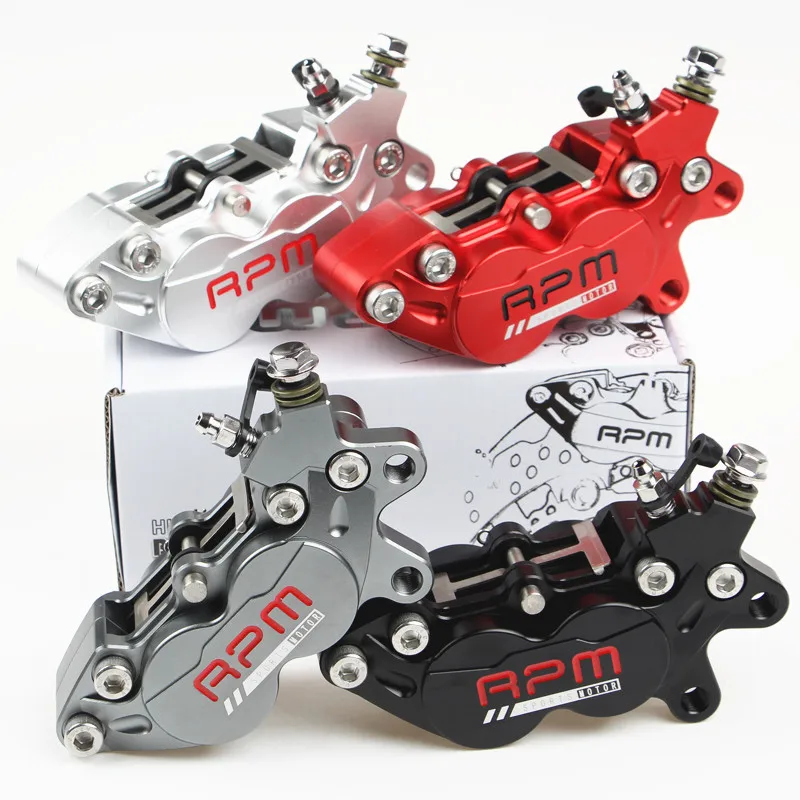 

Motorcycle 4 Piston HF6 40mm Hole Pitch Brake Calipers For Yamaha BWS RSZ Honda MSX125 CNC Rear Brake 9mm Hole Motorcycle Parts