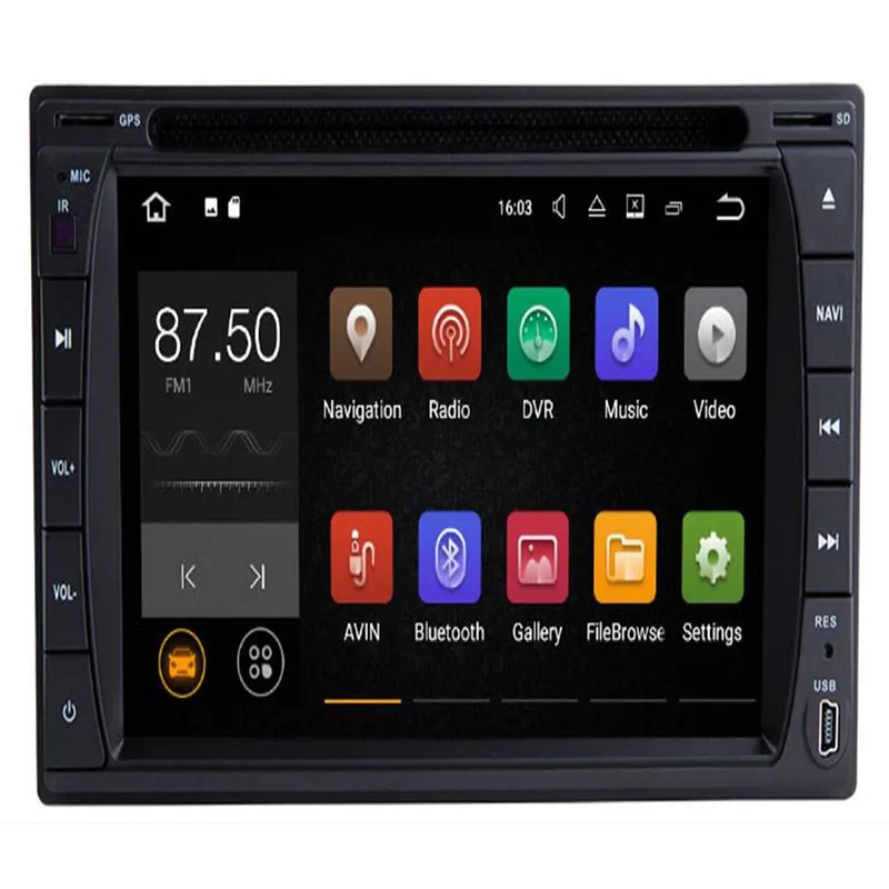 Sale Android 9.0 4+32G px5 Car Radio auto DVD CD Player GPS Navigation Multimedia For Nissan For Toyota Most of 2DIN 173*98 size Unit 1