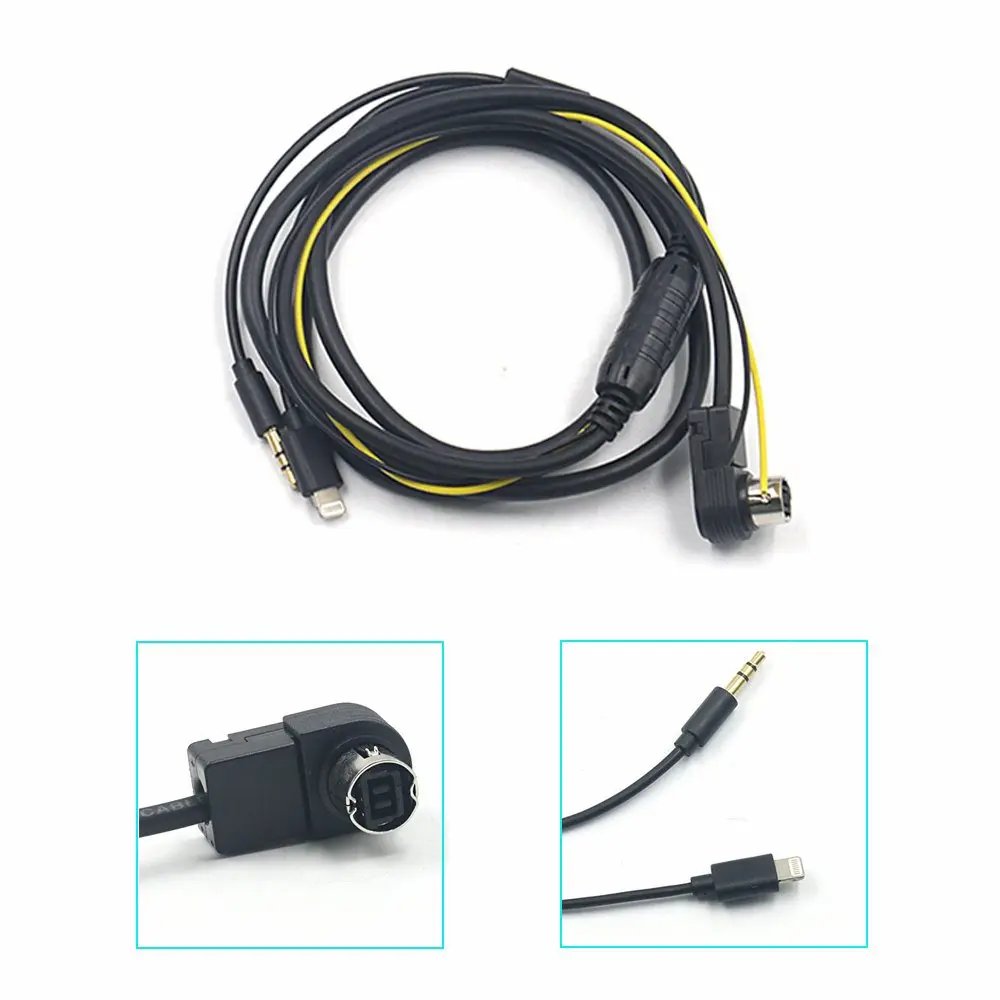 Car 3.5mm AUX Input Adapter Audio Cable For Alpine IVA/CDA KCA 121B