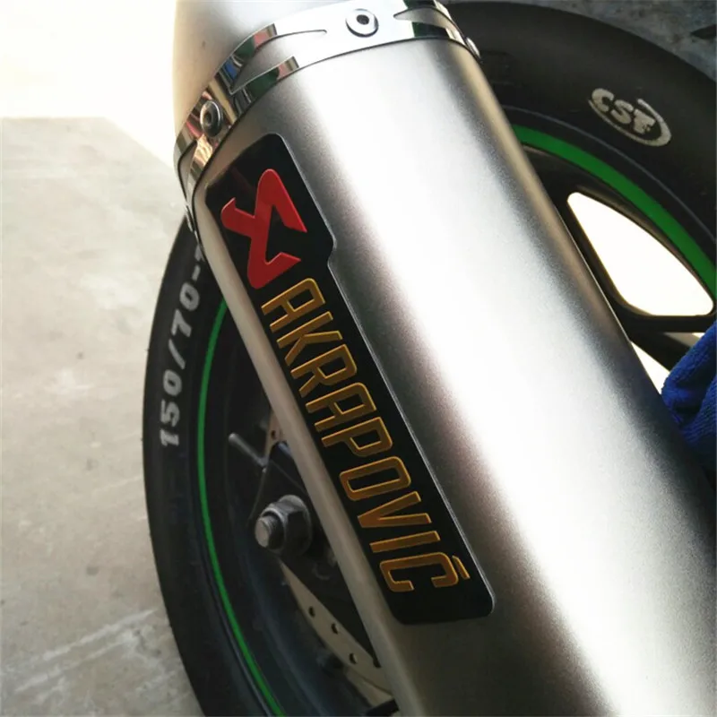 3D алюминиевый сплав автомобиля MIVV AR YOSHIMURA стикер Leovince CBR Twobrothers AKRAPOVIC Стрелка Мотоцикл Глушитель выхлопная наклейка на трубы