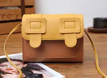 OE New Fashion Panelled Flap Shoulder Bag Mochila Mujer Bolsa Feminina 2019 OE New Fashion Panelled Flap Shoulder Bag Mochila Mujer Bolsa Feminina 2019