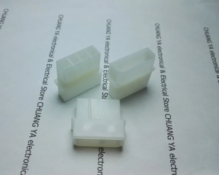 

molex white big 4P 4D female for PC computer ATX IDE Power connector plastic shell Housing