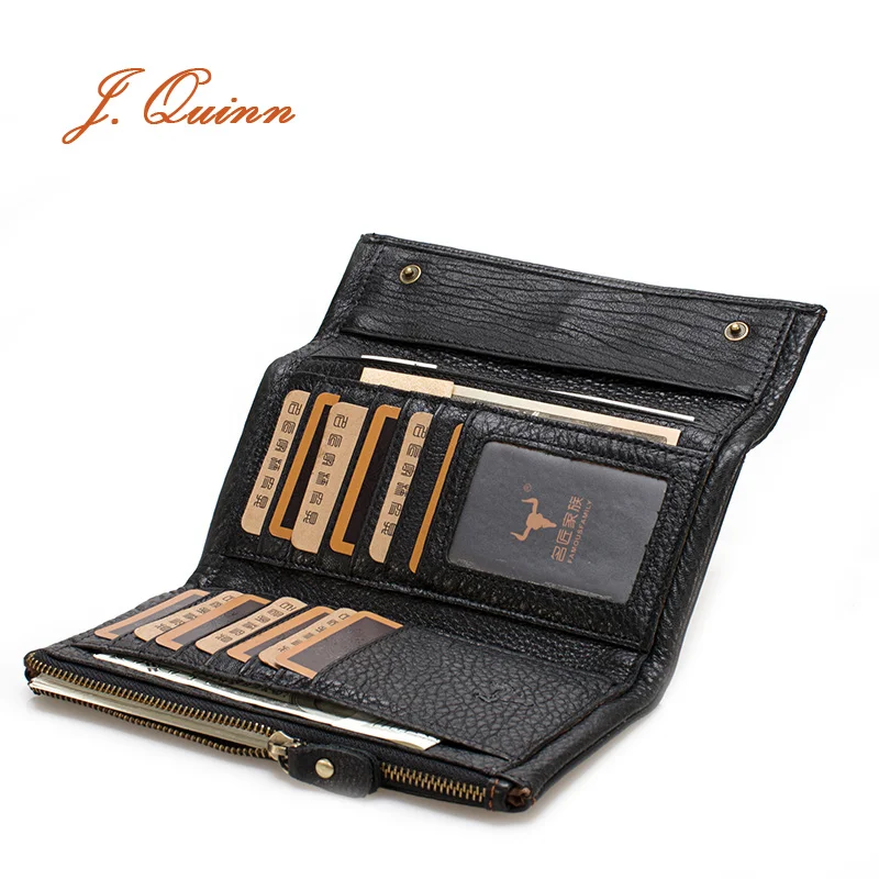 www.semadata.org : Buy J.Quinn Trifold Wallet Man Boss 12 Credit Card Holder Brand Leather Genuine ...