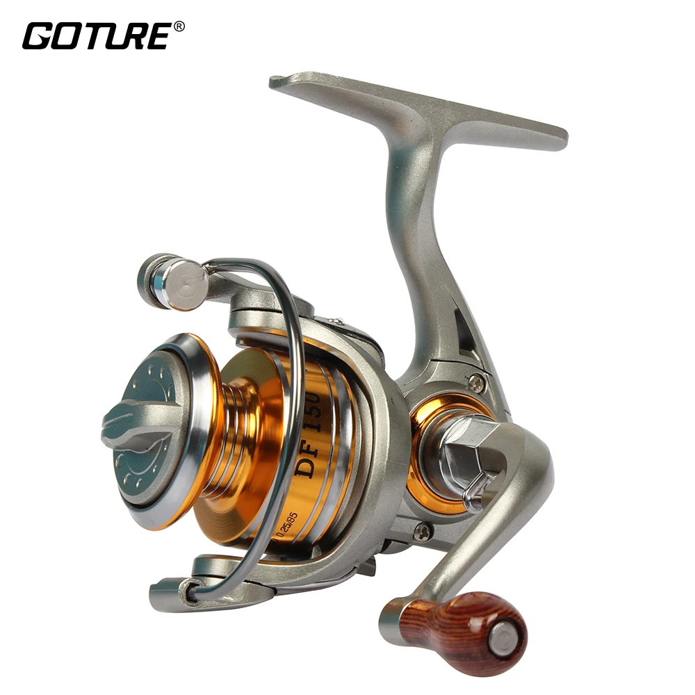 Kopen Goture DF150 5BB 5.2 1 Mini Vissen Spinning Reel Voor Drag Zoetwater of Zoutwater Wiel Links Rechts Verwisselbare Karper Rollen