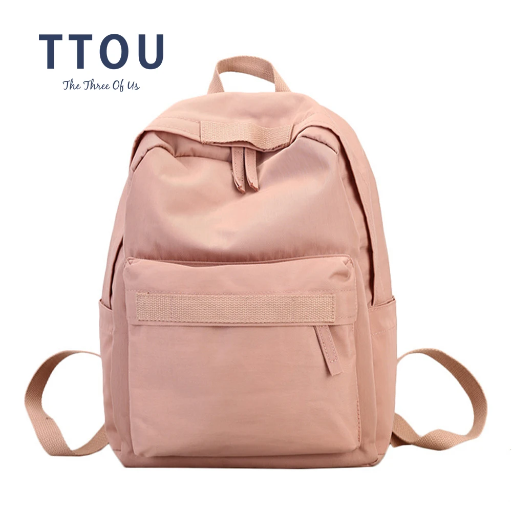 TTOU Women Backpack Teenage girls Preppy Style School Bag Waterproof Fabric Backpacks Female Bookbag Mochila