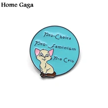 Homegaga феминистские Мультяшные Коты, цинковые булавки для рюкзака, одежда для сумки, рубашки, шляпы, значки, значки, броши для мужчин и женщин D1805