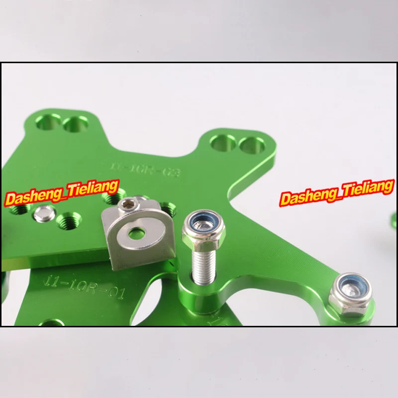 Motorcycle Adjustable Foot Pegs Rear Set Foot Rests Replacement Parts For Kawasaki Ninja ZX10R 2011-2012 High Quality