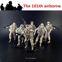 [6 шт./лот] 1:18 101th ВДВ США amry фигурка солдатских суставов подвижные игрушки новая коробка