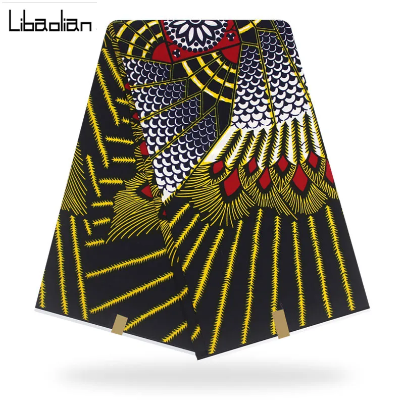 

2019 Latest African Fabric Wax Fabric Prints Material African Fabric Print Pagne Ankara hot 100%Cotton For Fashion Show F95-08