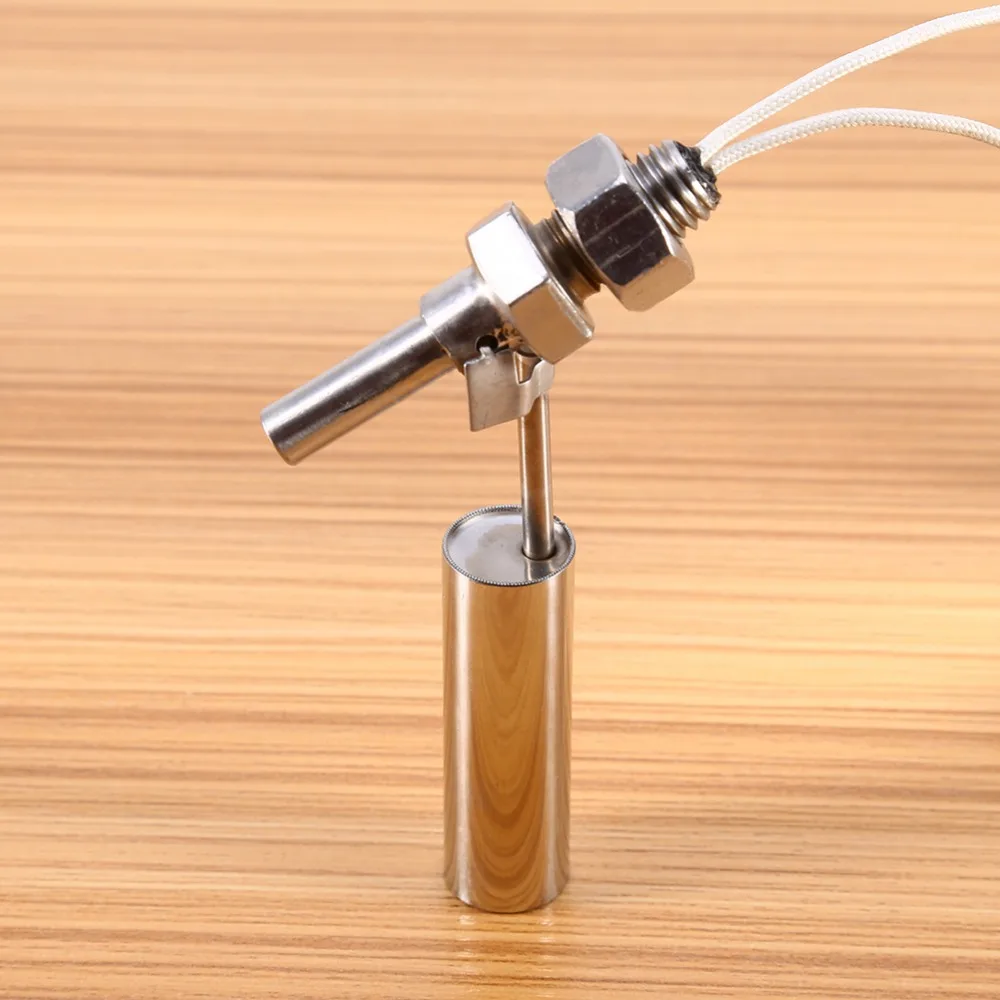 

1pcs 10W 110V Stainless Steel Liquid Water Level Sensor Horizontal Mounting Float Switch Plastic Ball Float