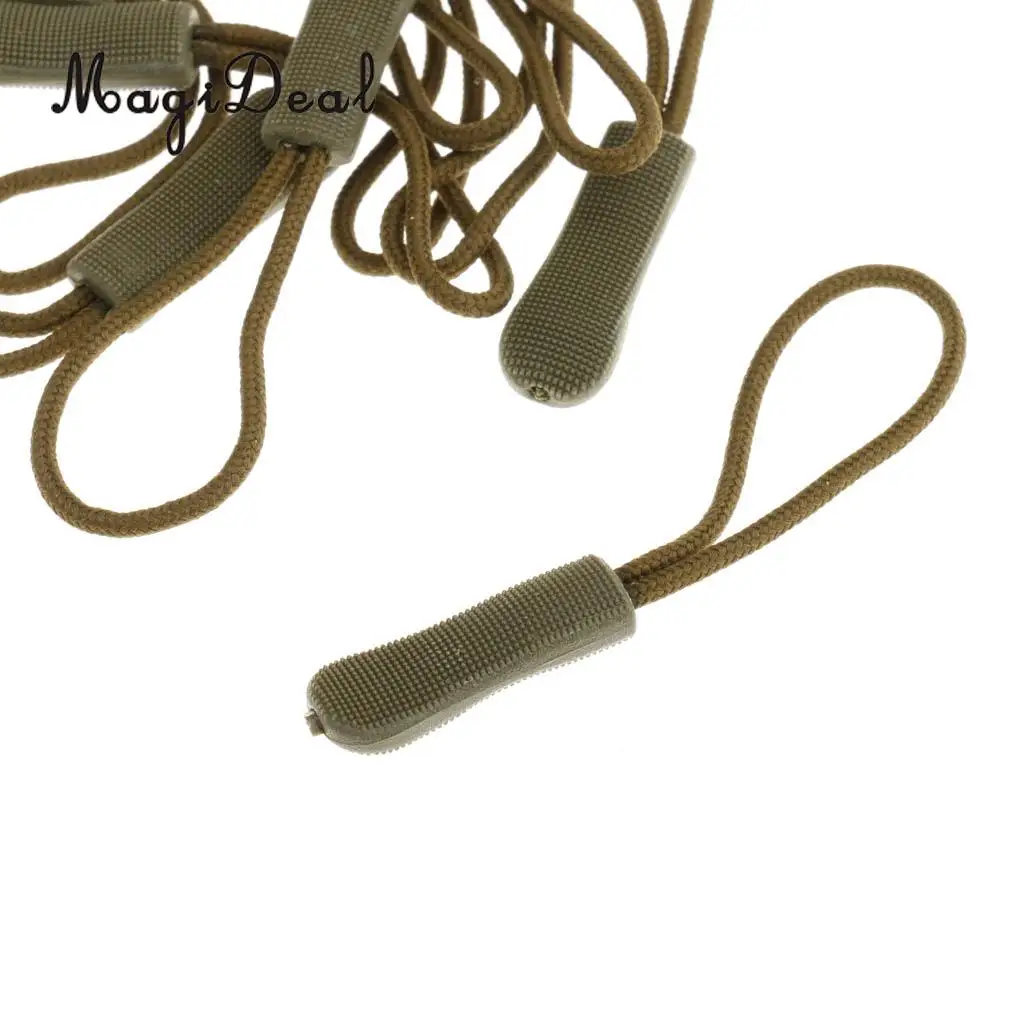 Jfory 20Pcs Non-slip Zipper Pulls Cord Rope Ends Lock Zip Clip Buckle for Backpacks, Jackets, Luggage, Purses and Handbags