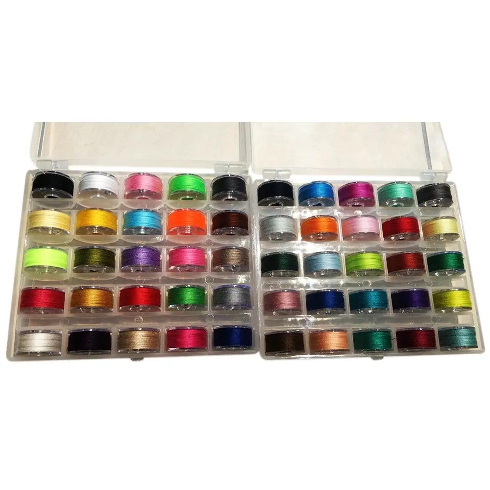 HOT Prewound Thread Bobbins with Bobbin Box for Brother/ Babylock