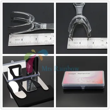 

5Pcs/Set Dental Oral Photographic Mirror Reflector Stainless Steel & 6/Pcs Clear Mouth Opener Combo Dental Tools