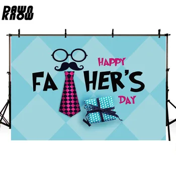 

DAWNKNOW Happy Fathers Day Photography Background For Party Glasses Gift Photo Backdrops For Children Photo Studio G399