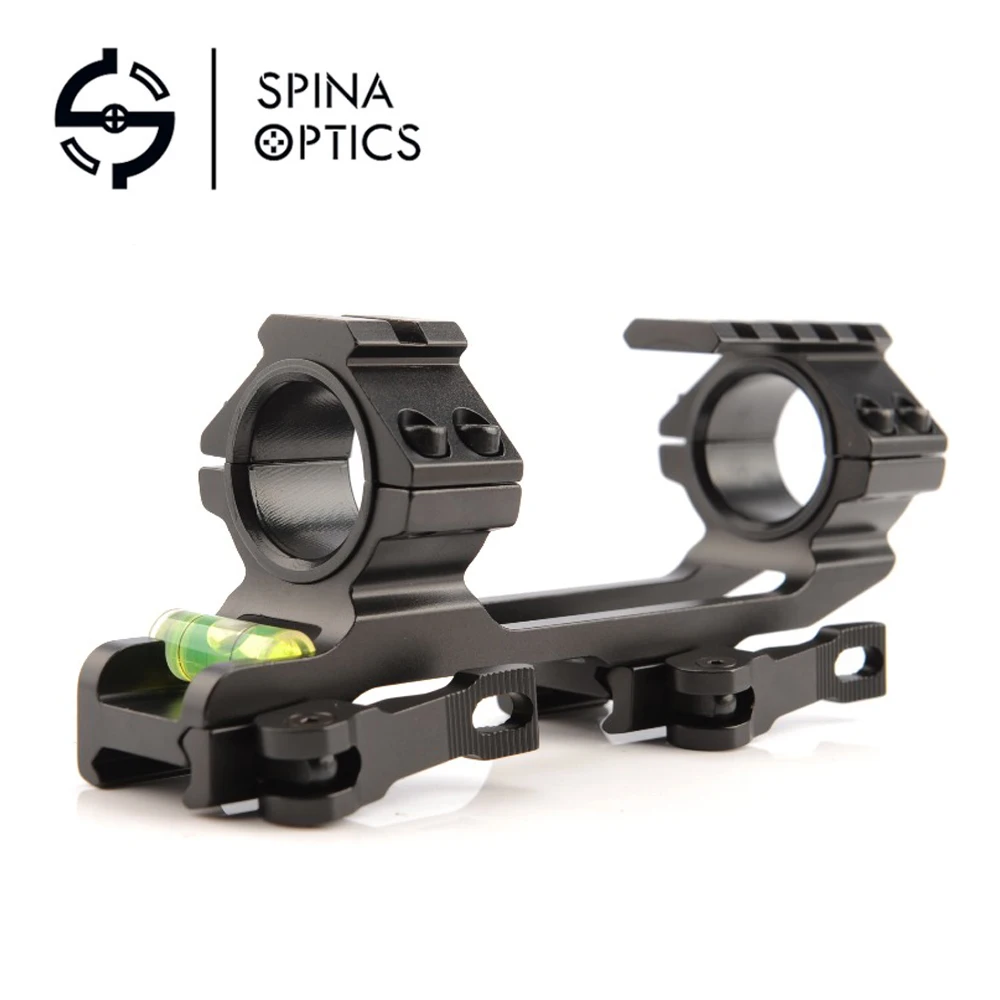 

SPINA OPTICS 2019 New 30mm/25.4mm Scope Ring QD Mount Base with Spirit Bubble Level Picatinny Rail Gun Accessory for Hunting