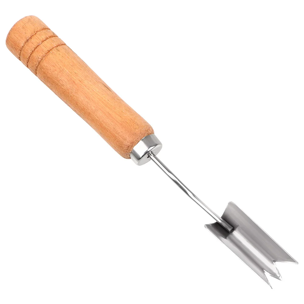 Нож для удаления Ананас Семена v-образной формы нож для нарезки ананасов нержавеющая сталь деревянная рукоятка вилка инструменты для фруктов нож для чистки ананаса