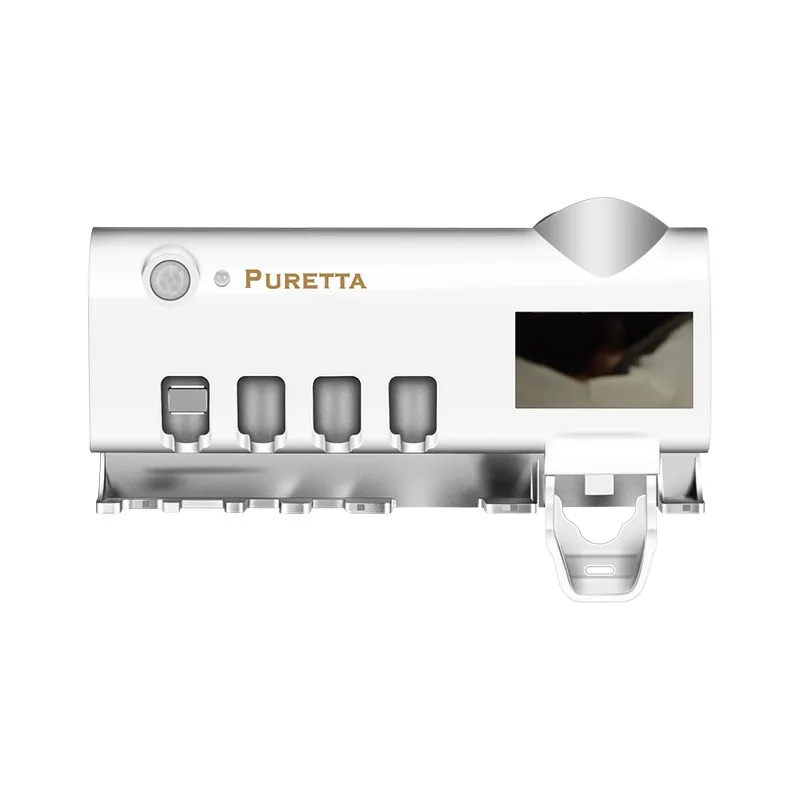  Oakmoss UVC LED Ultraviolet Toothbrush Sterilizer Automatic Toothpaste Dispenser with Infrared Indu - 33009770191