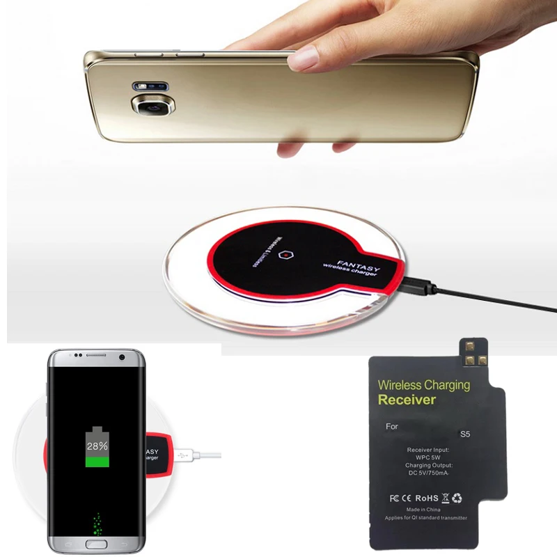 bilder für S5 Qi Wireless-ladegerät Pad + Empfänger Für Samsung Galaxy S5 GT i9600 GS5 SM-G900H Hohe Qualität Lade Kit Schwarz sender bilder für S5 Qi Wireless-ladegerät Pad + Empfänger Für Samsung Galaxy S5 GT i9600 GS5 SM-G900H Hohe Qualität Lade Kit Schwarz sender