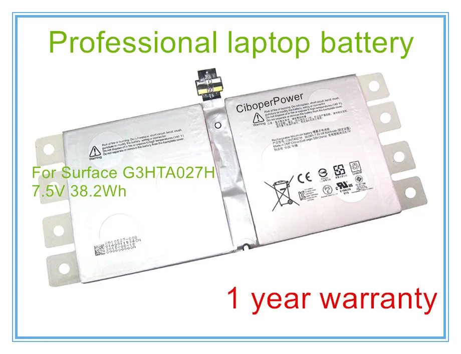 

Original G3HTA027H Battery for Surface Pro4 PRO 4 1724 Table