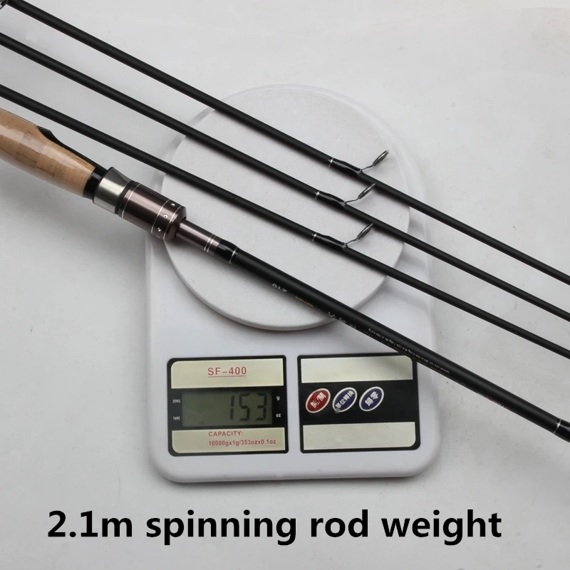 2.1m 2.4m Spinning Baitcasting Fishing Rod Three 3 Tips Three Actions