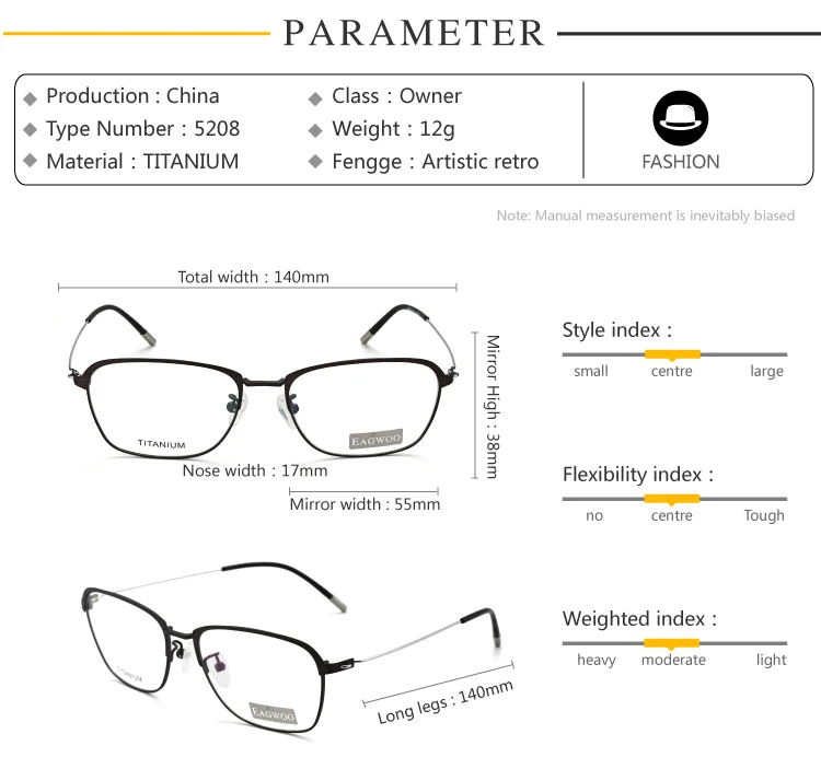 Титановые очки, мужские очки по рецепту, оптическая оправа, тонкая проволочная дужка, супер светильник, очки, Ретро стиль, оправы для очков, 82508