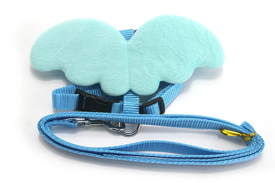 Cute Dog Leash Collar Sets Angles Wings Design Pet Dog Leash Lead For Small Dogs Cats Adjustable Dog Harness Outdoor Pet Product 110