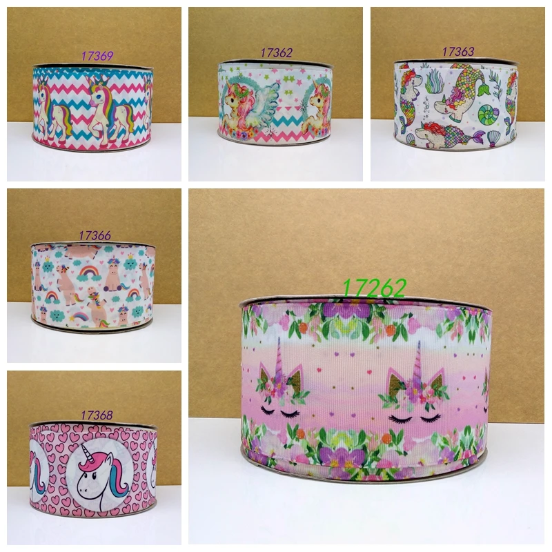 Бесплатная доставка 50 ярдов мультфильм печатных grosgrain ленты 17262 | Дом и сад
