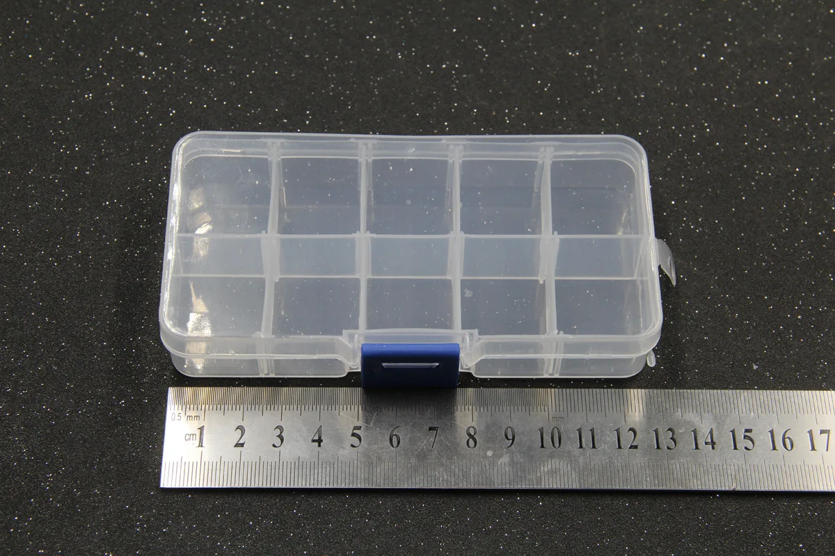 10 15 решеток PE коробка для хранения пластиковая кнопка переключатель предохранитель Компоненты рыболовная приманка