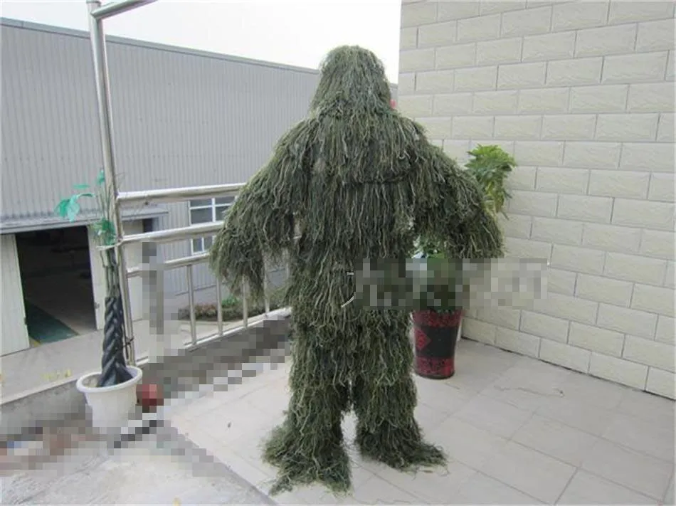 Зеленый Камуфляжный костюм yowie, одежда для охоты, костюм снайпера, костюм для пейнтбола, Тактический костюм, костюм на Хэллоуин
