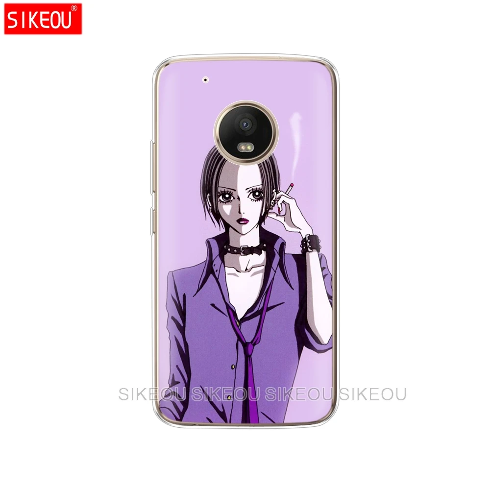 Силиконовый чехол для телефона Motorola Moto G6 G5 G5S Z2 Z3 PLAY PLUS X4 E4 E5 C anime nana cool girl|Бамперы| |