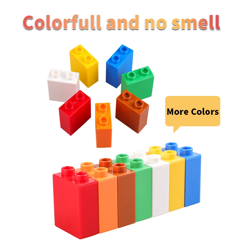 

Big Size Building Blocks 1X2 Big Bricks Each Color/Pack