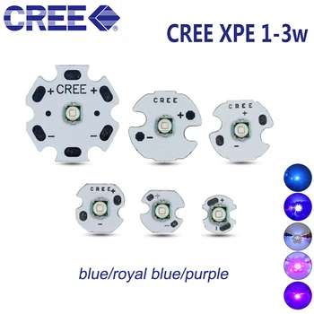 

10pcs cree XPE XP-E 3w 3535 led chipUV 395 400 365nm 420nm LED uv Emitter Diode Blue purple Check money sterilization 20mm pcb