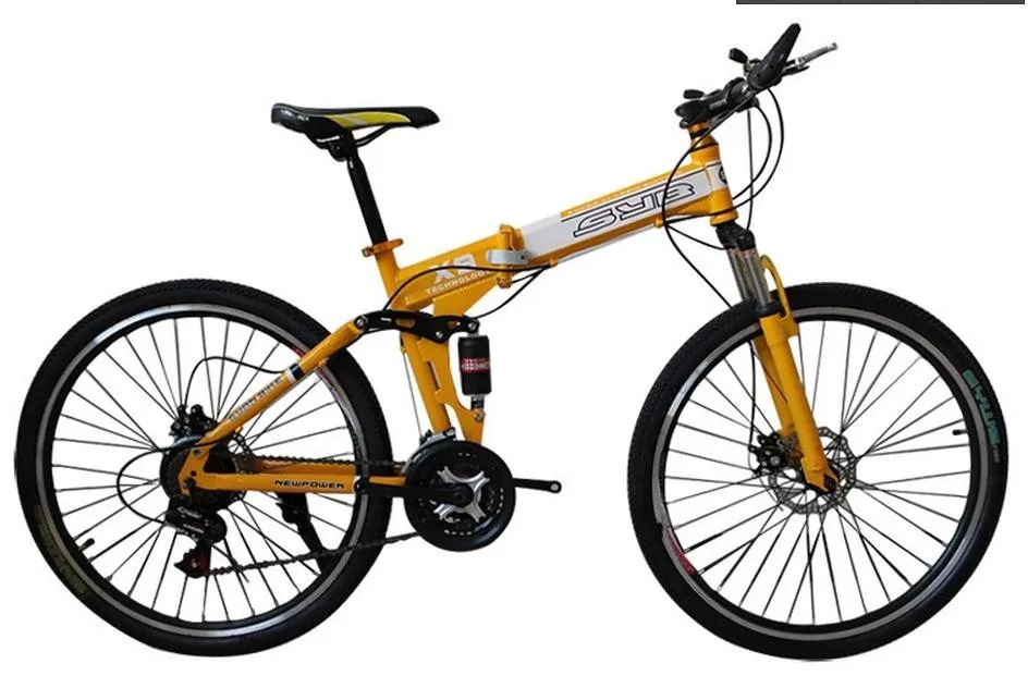 Top 21/24/27 speed folding  soft-tail 26 inch  man and woman mountain bike bicycle   integrated-wheels    mountain  bike  281 14