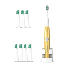 LANSUNG A39 PLUS перезаряжаемая электрическая зубная щетка 8 сменных головок для зубных щеток ультра звуковая зубная щетка для взрослых и детей