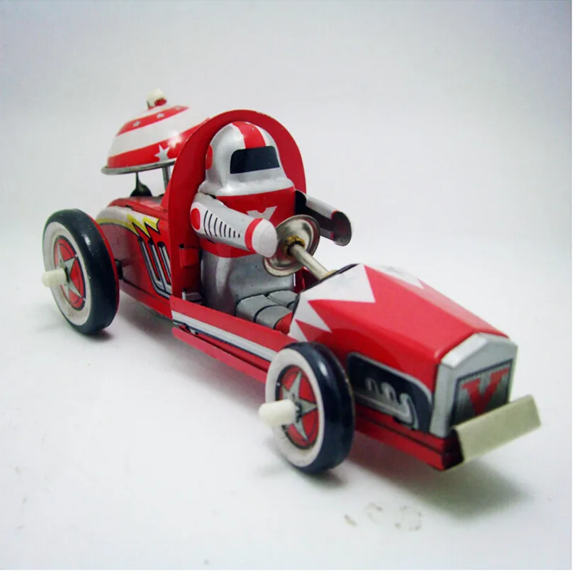 Creative Robot Racing Car Model Clockwork Toys,Red Blue Color Funny Wind Up Toy Collectible Toys