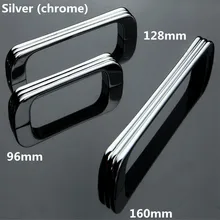 96mm 128mm 160mm modern simple silver chrome dresser kitchen cabinet door handles pulls stain nickel drawer cupboard pulls knobs