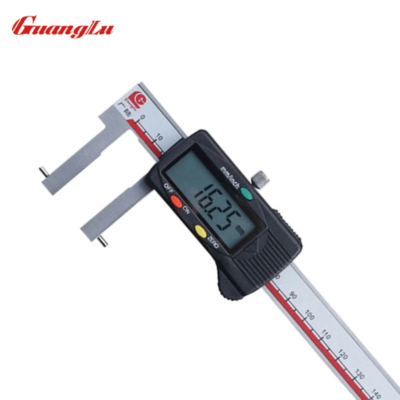 GUANGLU Digital Caliper With Round Measuring Points For Inside Grooves