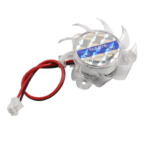 GTFS Hot New Clear Plastic font b Mini b font Cooling Fan Heatsink Cooler DC 12V