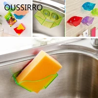 Тряпичный держатель, органайзер, полка для ванной комнаты, супер присоска, семейные Крючки Присоски для губки, кухонные аксессуары для хранения дома держатели, стеллажи - изображение