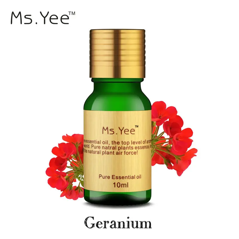 Pure Geranium Essential Oils for Skin Care Anti Acne treatment Sweet