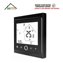 HESSWAY 24V 95-240VAC лучистого напольного отопления термостат водяной клапан, электрический привод, радиатор для Differencen 1 градусов