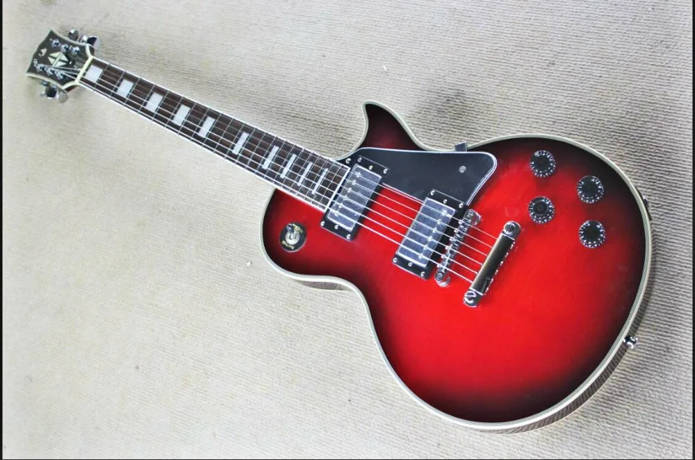 

Top Quality GYHP-019 balck color hollow body with tremolo pearl inlay Electric Guitar, be customized. Free shipping!