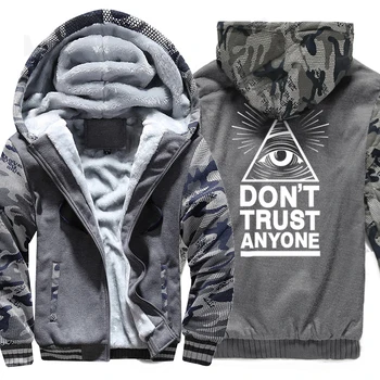

DON'T TRUST ANYNOE Illuminati All Seeing Eye Print Raglan Hoodies Men 2019 New Fashion Hip Hop Streetwear Sweatshirts Men Jacket